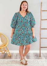 Load image into Gallery viewer, Tip the Balance Dress - Emerald - FINAL SALE
