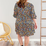Tip the Balance Dress - Navy/Mix - LAST ONES FINAL SALE