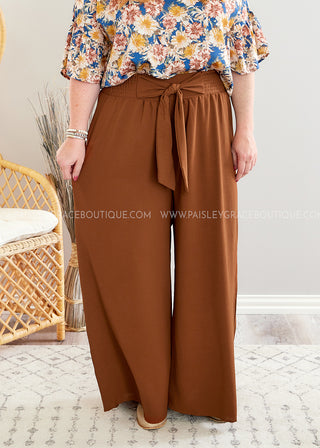 Marjorie Pants - Brown - FINAL SALE