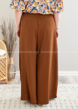 Marjorie Pants - Brown - FINAL SALE