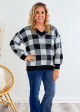 Load image into Gallery viewer, Warm Moments Sweater - Black/Ivory - FINAL SALE
