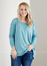 Load image into Gallery viewer, Calm &amp; Collected Top- BLUE  - FINAL SALE
