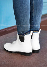 Load image into Gallery viewer, Yikes Rain Boot by Corkys - White  - FINAL SALE
