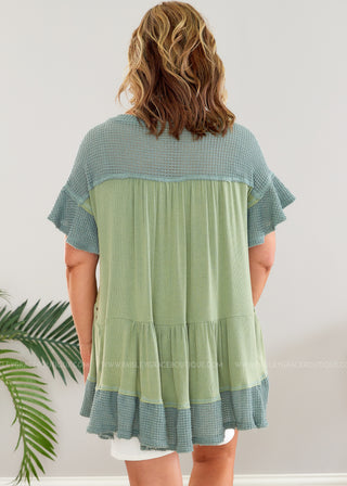 Never Let You Go Tunic - Sage - LAST ONE FINAL SALE