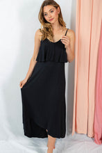 Load image into Gallery viewer, Black Sleeveless Solid Knit Dress FINAL SALE
