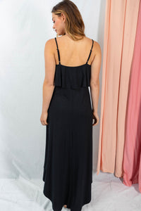 Black Sleeveless Solid Knit Dress FINAL SALE