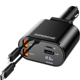 4-in-1 Retractable Car Charger  - PREORDER