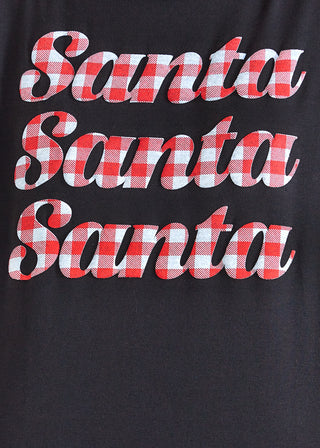 Plaid Santa Top  - FINAL SALE