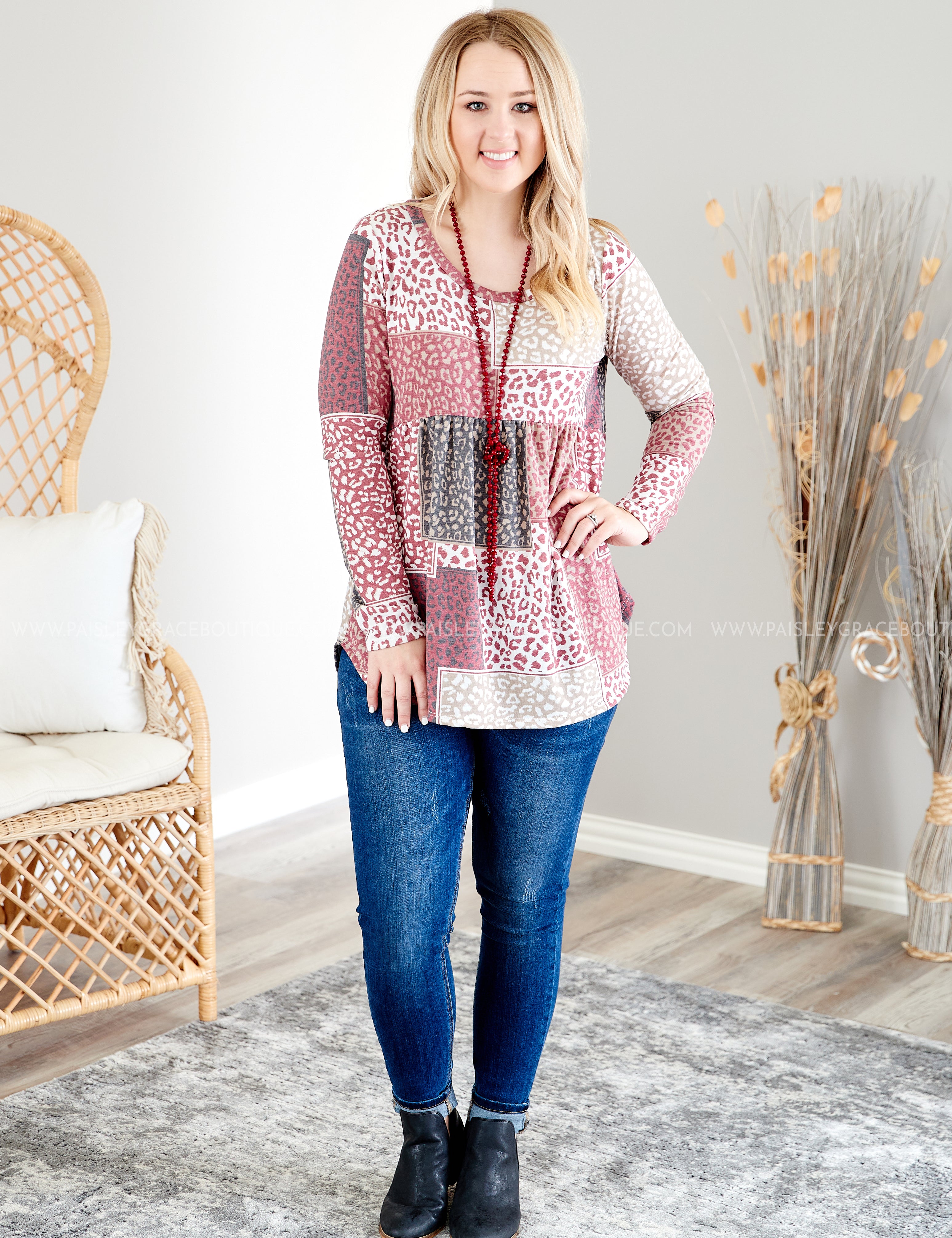 Fall into Line Top* LAST ONES FINAL SALE *
