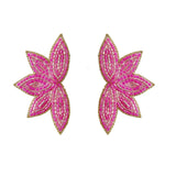 Pink Fan Earrings - FINAL SALE