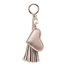 Load image into Gallery viewer, Dusti Rose Heart Keychain - 3 Colors
