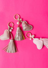 Load image into Gallery viewer, Dusti Rose Heart Keychain - 3 Colors
