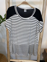 Load image into Gallery viewer, Striped Crew Neck Top in Red or Black - LAST ONES FINAL SALE

