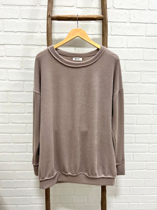 Take Your Power Top - Taupe - FINAL SALE - FINAL SALE