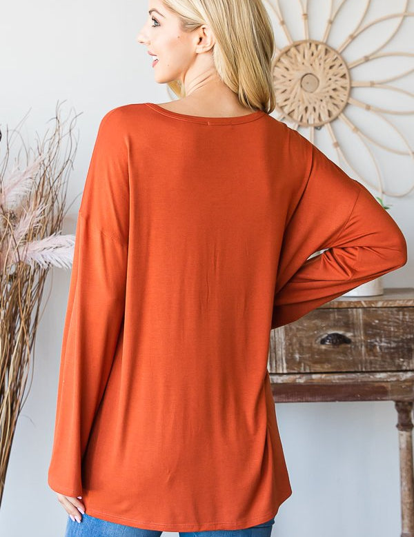 Meet Me by the Pumpkin Patch Top - 4 Colors - LAST ONES FINAL SALE