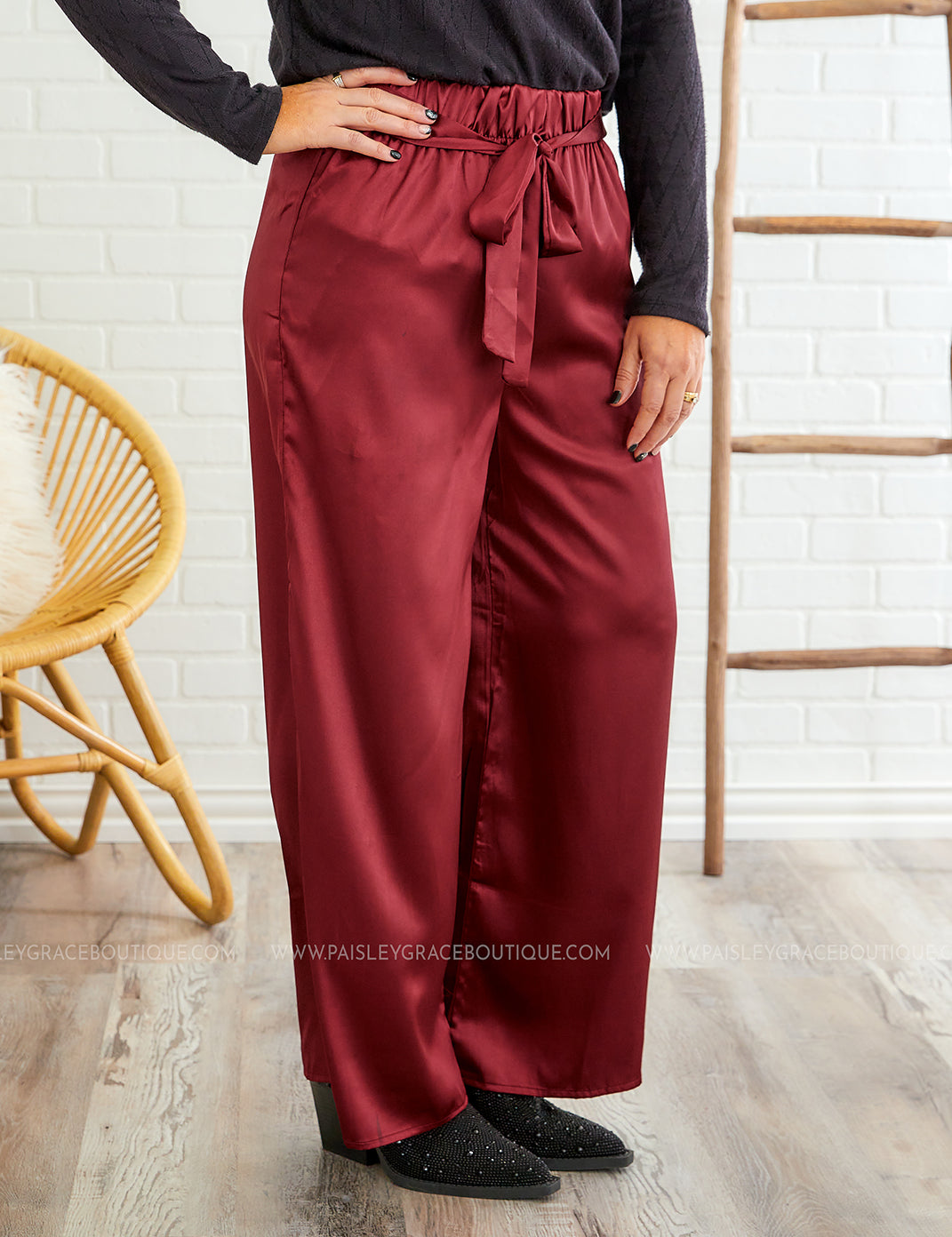Walk This Way Pants - Burgundy* LAST ONES FINAL SALE *
