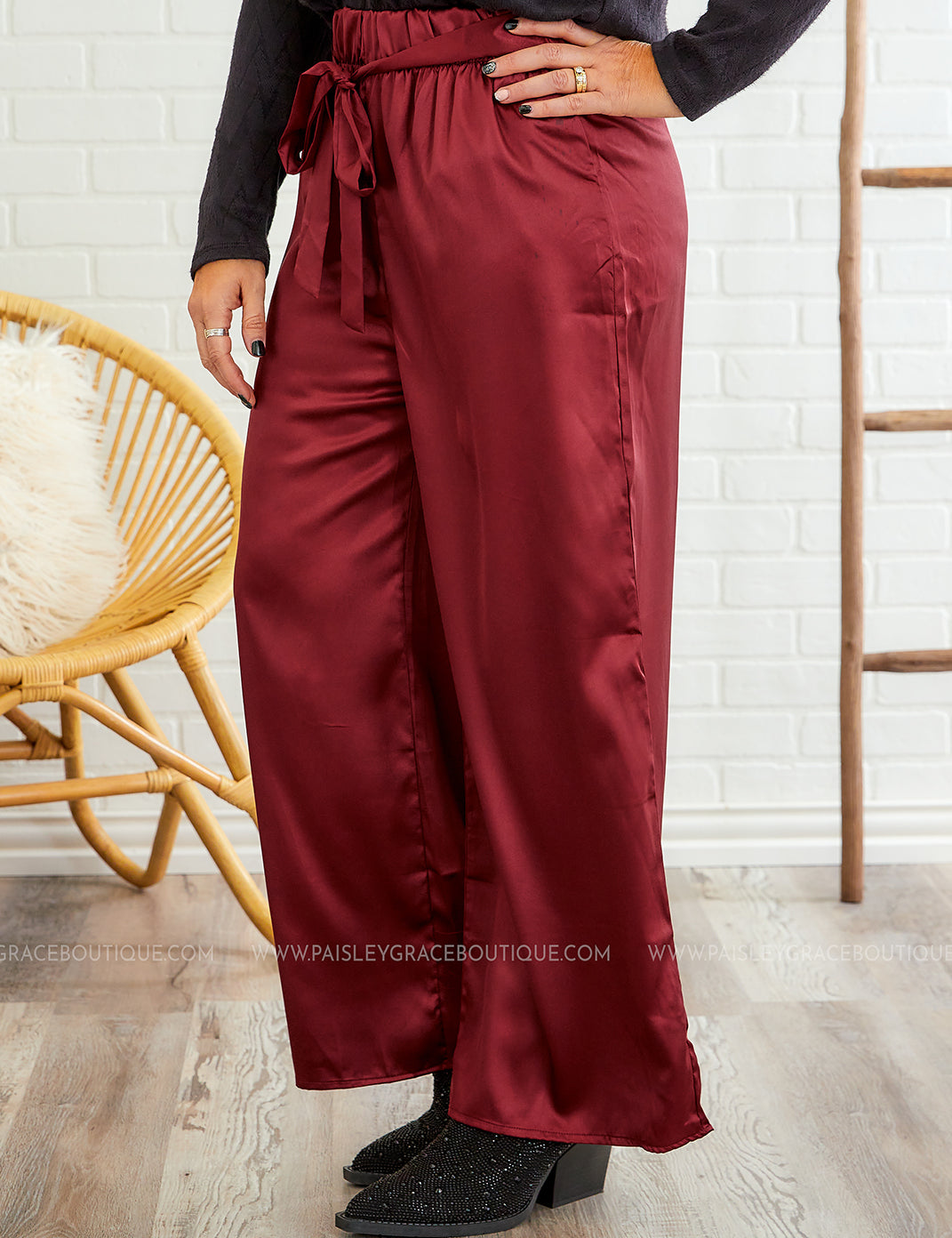 Walk This Way Pants - Burgundy* LAST ONES FINAL SALE *