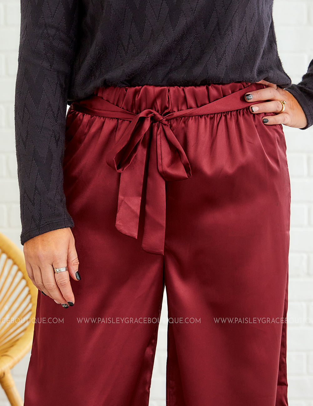 Walk This Way Pants - Burgundy* LAST ONES FINAL SALE *