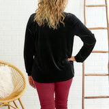 Valerie Velvet Top - Black - LAST ONES FINAL SALE