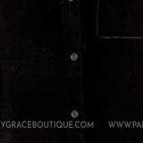 Valerie Velvet Top - Black - LAST ONES FINAL SALE
