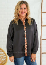 Load image into Gallery viewer, Satin Grace Top - Black - FINAL SALE
