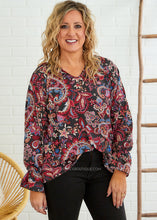 Load image into Gallery viewer, Posh In Paisley Top - FINAL SALE
