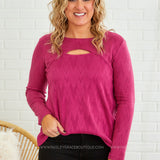 Peak of Perfection Top - Fuchsia - LAST ONES FINAL SALE