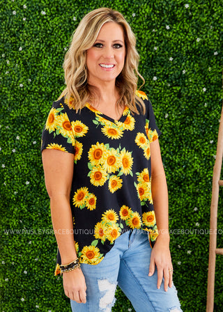 Sweet Ideas Top - BLACK/YELLOW - FINAL SALE