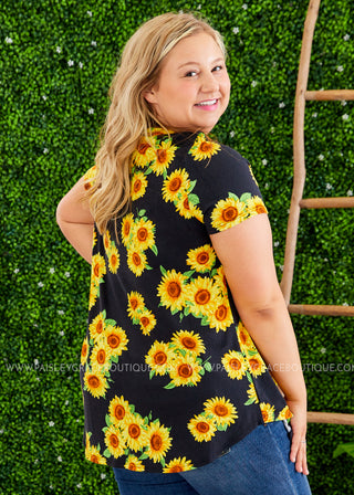 Sweet Ideas Top - BLACK/YELLOW - FINAL SALE