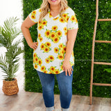Sweet Ideas Top - IVORY/YELLOW* LAST ONES FINAL SALE *