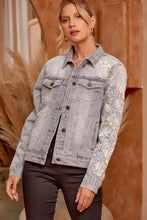 Load image into Gallery viewer, Miranda Embroidered Denim Jacket - FINAL SALE
