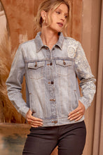 Load image into Gallery viewer, Miranda Embroidered Denim Jacket - FINAL SALE
