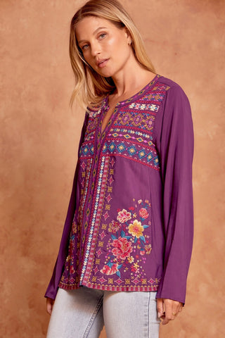 Joanna Embroidered Top - LAST ONE FINAL SALE