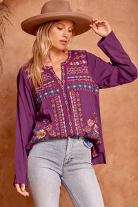 Joanna Embroidered Top - FINAL SALE