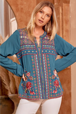 Joanna Embroidered Top - LAST ONE FINAL SALE