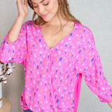 Cacti Top - FUCHSIA* LAST ONES FINAL SALE *