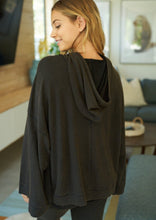 Load image into Gallery viewer, Solid Knit Black Hoodie (matches joggers) - FINAL SALE
