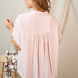 V-neck Casual Top - PEACH* LAST ONES FINAL SALE *