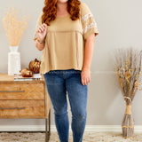Sweeter Days Top - Taupe - LAST ONES FINAL SALE