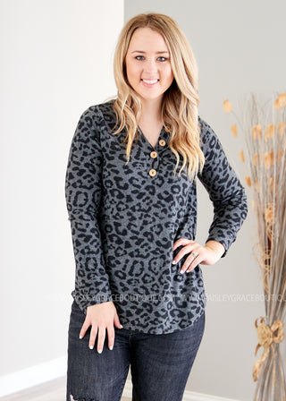 Love Me In Leopard Top  - FINAL SALE  -- WS23