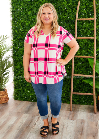 Pretty in Plaid Top  - FINAL SALE