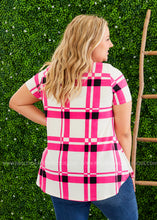 Load image into Gallery viewer, Pretty in Plaid Top  - FINAL SALE
