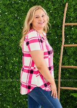 Load image into Gallery viewer, Pretty in Plaid Top  - FINAL SALE
