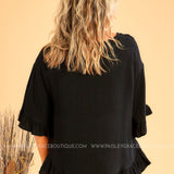Emma Grace Top - BLACK* LAST ONES FINAL SALE *